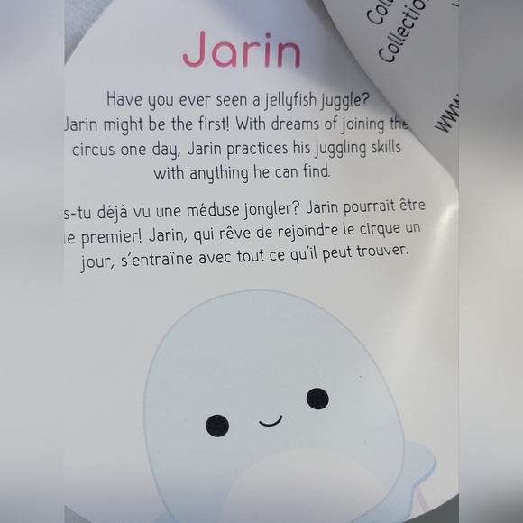 12" Jarin Pale Blue Jellyfish Squishmallow 2019 version - Picture 8 of 8